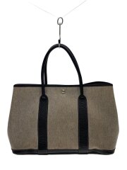 画像：ガーデンパーティPM/角スレ・汚れ多数/ハンドバッグ[仕入]/キャンバス/CRM