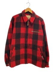 画像：ジャケット/L/ウール/RED/チェック/UWG31C