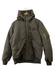 画像：ダウンジャケット/XL/ポリエステル/GRN/無地/6192208