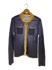 画像：コットンモヘヤナイロンシャツカーディガン/コットン/NVY/8328-299-0117