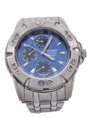 画像：クォーツ腕時計/アナログ/ステンレス/BLU/SLV/MTD-1047