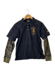 画像：長袖Tシャツ/M/コットン/BLK