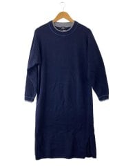 画像：長袖ワンピース/M/ウール/NVY