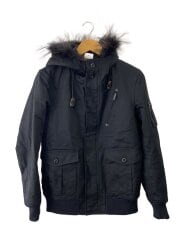 画像：ジャケット/2/コットン/BLK/無地