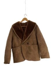 画像：SHEARING/コート/44/羊革/ブラウン/ムートン