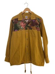 画像：長袖シャツ/S/コットン/イエロー