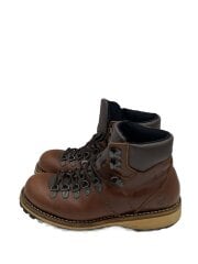 画像：レースアップブーツ/25.5cm/BRW/レザー/70041