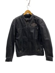 画像：レザージャケット・ブルゾン/S/レザー/BLK