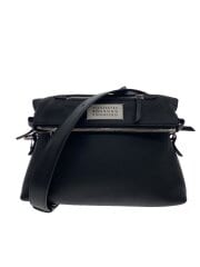 画像：5AC Soft beauty case/ショルダーバッグ/レザー/BLK/SB1WG0003//