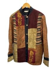 画像：ジャケット/S/アクリル/マルチカラー/総柄