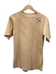 画像：帽子刺繍フェイスTシャツ/1/コットン/BEG