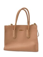 画像：ハンドバッグ/レザー/PNK/無地/F7342