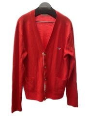 画像：カーディガン(薄手)/M/ウール/RED/KMK-2850-B