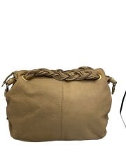 画像：ハンドバッグ/レザー/BRW/無地