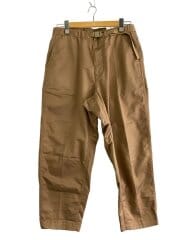 画像：STRETCH TWILL WIDE TAPERED PANTS/34/コットン/BEG/無地//