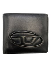 画像：2つ折り財布/レザー/BLK/メンズ