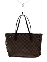 画像：1)ネヴァーフルPM_ダミエ・エベヌ/PVC/BRW