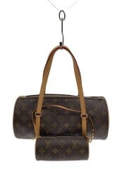 画像：2)パピヨン30_モノグラム・キャンバス/PVC/BRW