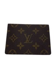 画像：ポルト・2カルト・ヴェルティカル_モノグラム・キャンバス/レザー/BRW/総柄/メンズ