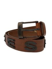 画像：ベルト/小物/レザー/BRW/無地/メンズ