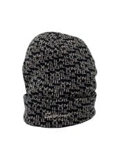 画像：ニットキャップ/FREE/アクリル/BLK/総柄/メンズ