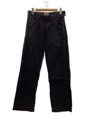 画像：OLD HICKORY DENIM PANTS/34/コットン/BLK/ストライプ/782-2910010