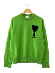 画像：ニット・セーター(厚手)/--/コットン/グリーン/無地/UKS002.018