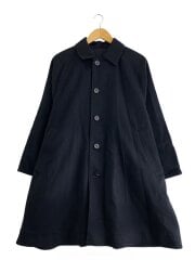 画像：コート/FREE/ウール/BLK/無地/0233410013/