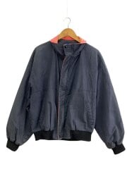 画像：ブルゾン/--/コットンブルー/無地