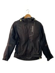 画像：ブルゾン/L/コットン/ブラック/無地/プロテクター/バイクウェア//