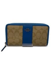 画像：長財布_シグネチャー/PVC/BLU/レディース