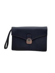 画像：バッグ/レザー/BLK/無地