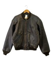 画像：レザージャケット・ブルゾン/L/レザー/BRW