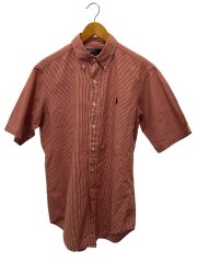 画像：90s～/HAMILTON/シアサッカー/半袖シャツ/M/コットン/RED/ギンガムCK