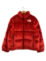 画像：20AW/Faux Fur Nuptse Jacket/ダウンジャケット/M/BLK/無地/NF0A55VT//