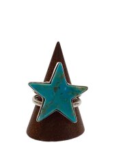 画像：リング/SILVER/14号/カラーストーン/BLU/メンズ