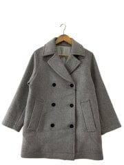 画像：ピーコート/36/ウール/GRY/314-15-0655