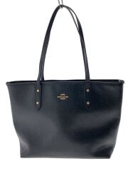 画像：トートバッグ_オールレザー/レザー/BLK