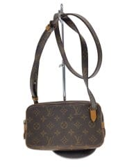 画像：ポシェット・マルリー・バンドリエール_モノグラム・キャンバス/PVC/BRW