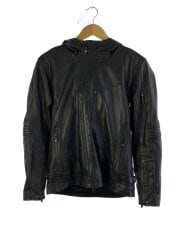 画像：レザージャケット・ブルゾン/L/レザー/BLK/無地