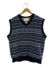 画像：ニットベスト(薄手)/L/コットン/BLK/NT6301N