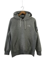 画像：SQUARE LOGO HOODIE_スクエアロゴフーディ/L/ポリエステル/GRY