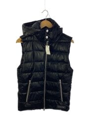 画像：ダウンベスト/M/ポリエステル/BLK/無地/220401230250002