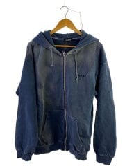 画像：ジップパーカー/L/コットン/NVY/無地/101223012002