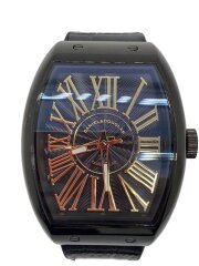 画像：クォーツ腕時計/アナログ/ラバー/BLK/BLK/DDH01