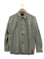 画像：長袖シャツ/M/ポリエステル/GRY/無地/BYGH-22-SS-06