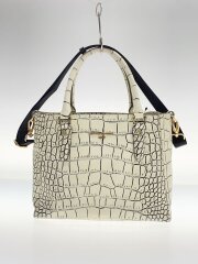 画像：ハンドバッグ/レザー/WHT