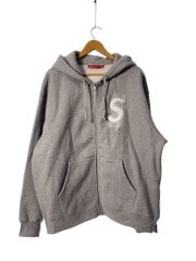 画像：ジップパーカー/XL/コットン/GRY