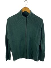 画像：カーディガン(厚手)/M/コットン/GRN/無地/7815526D8