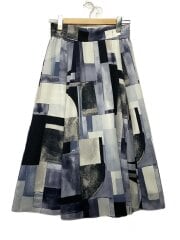 画像：ロングスカート/L/ポリエステル/BLU/BC153-77313JJ/ブルー